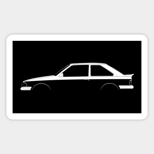 Ford Escort RS Turbo Silhouette Magnet